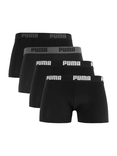 Puma vyriški apatiniai šortai Basic 4pak juodi 938198 01