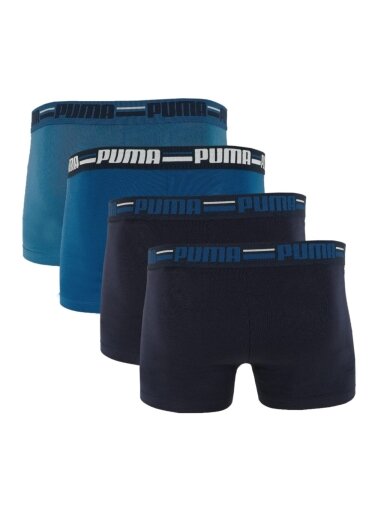 Puma vyriški trumpikiai Brand Elastic 4 poros tamsiai mėlyni/mėlyni 938197 02