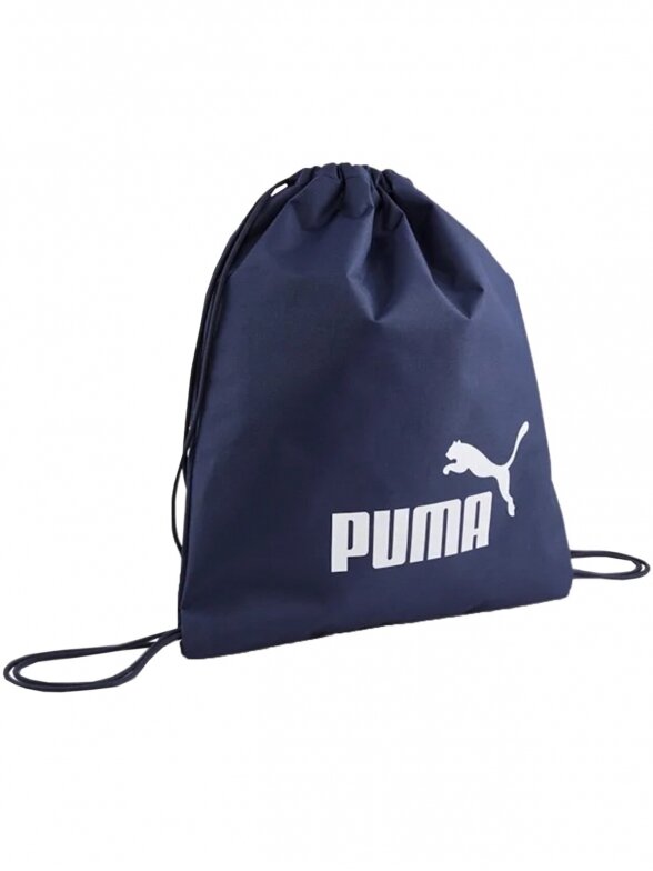 Puma batų krepšys Phase Gym Sack tamsiai mėlynas 79944 02