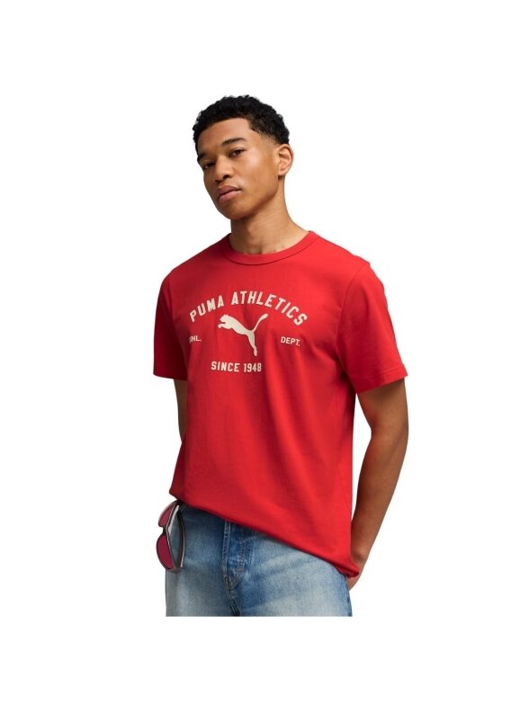Puma Class Graphic Tee marškinėliai vyrams raudoni 692226 11 1 Puma Class Graphic Tee marškinėliai vyrams raudoni 692226 11 1
