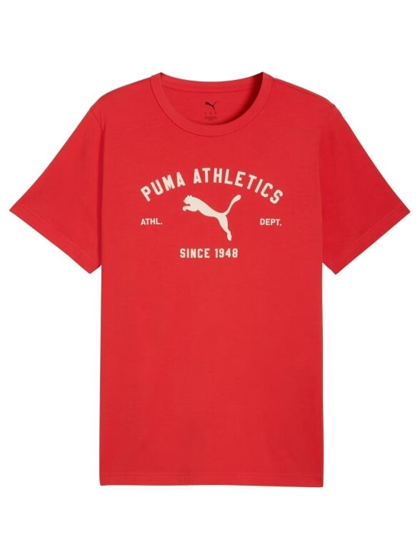 Puma Class Graphic Tee marškinėliai vyrams raudoni 692226 11 2 Puma Class Graphic Tee marškinėliai vyrams raudoni 692226 11 2