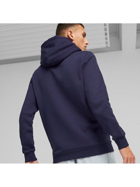 Puma ESS+ 2 Col Small Logo Hoodie FL vyriškas džemperis, tamsiai mėlynas 674471 06 4
