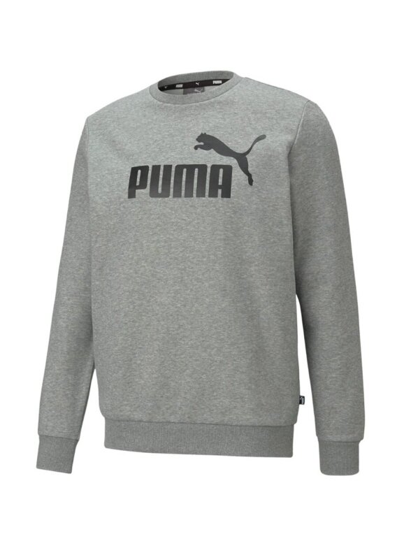 Puma ESS Big Logo Crew FL vyriškas džemperis pilkas 586678 03 Puma ESS Big Logo Crew FL vyriškas džemperis pilkas 586678 03
