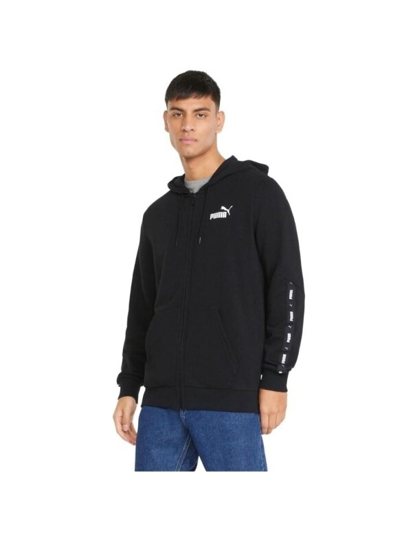 Puma ESS+ Tape Full-Zip Hoodie TR vyriškas džemperis juodas 848768 01 3