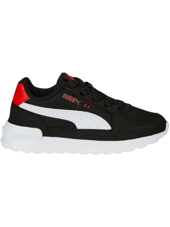 Puma Graviton AC PS vaikiški batai juodos ir raudonos spalvos 381988 11