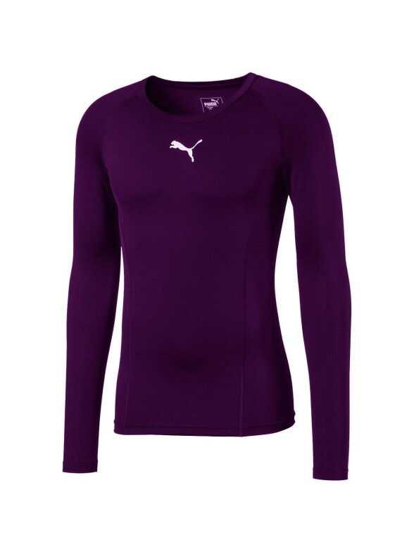 Puma LIGA Baselayer LS vyriški marškinėliai violetiniai 655920 10