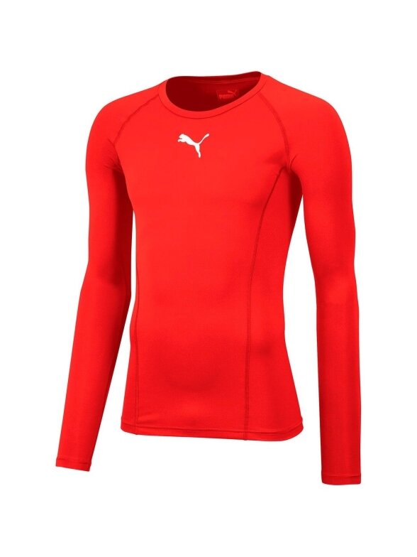 Puma Liga Baselayer Tee LS vyriški marškinėliai raudoni 655920 01 Puma Liga Baselayer Tee LS vyriški marškinėliai raudoni 655920 01