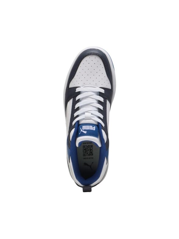 Puma Rebound V6 Lo Mid batai vaikams balti-mėlyni 393833 28 3 Puma Rebound V6 Lo Mid batai vaikams balti-mėlyni 393833 28 3