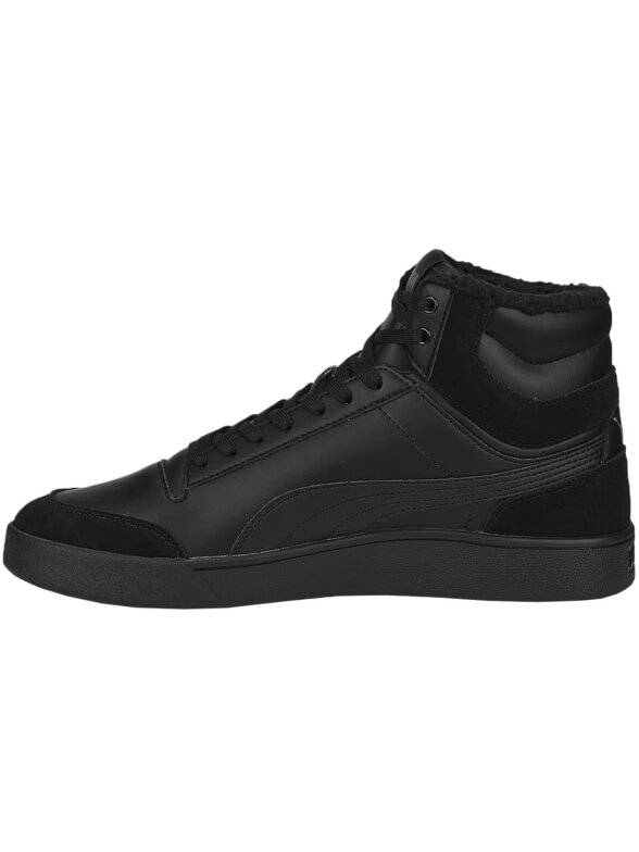 Puma Shuffle Mid Fur vyriški batai juodi 387609 01 2