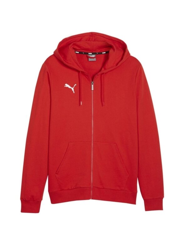 Puma Team Goal Casuals vyriškas džemperis su gobtuvu raudonas 658595 01 2