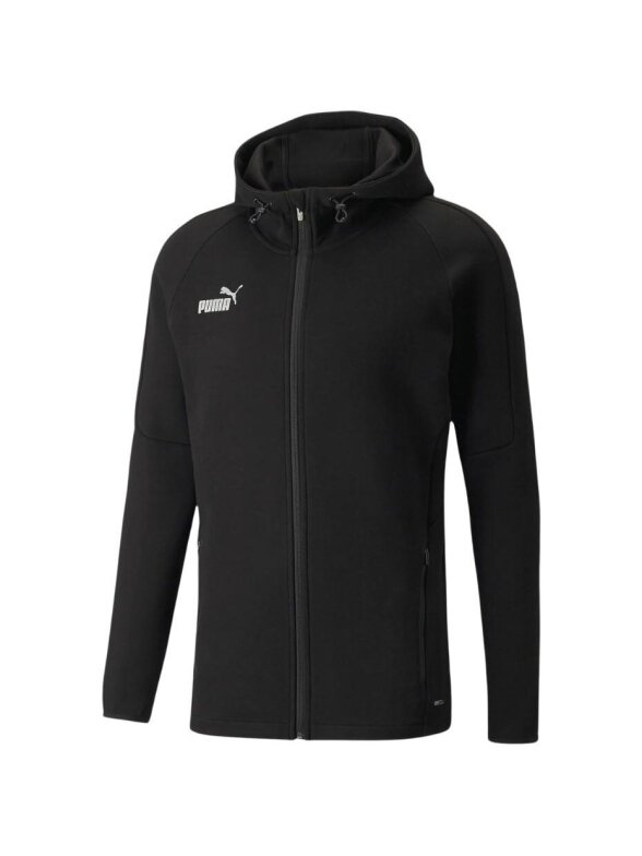 Puma teamFINAL Casuals Hooded Jkt vyriškas džemperis juodas 657383 03 Puma teamFINAL Casuals Hooded Jkt vyriškas džemperis juodas 657383 03