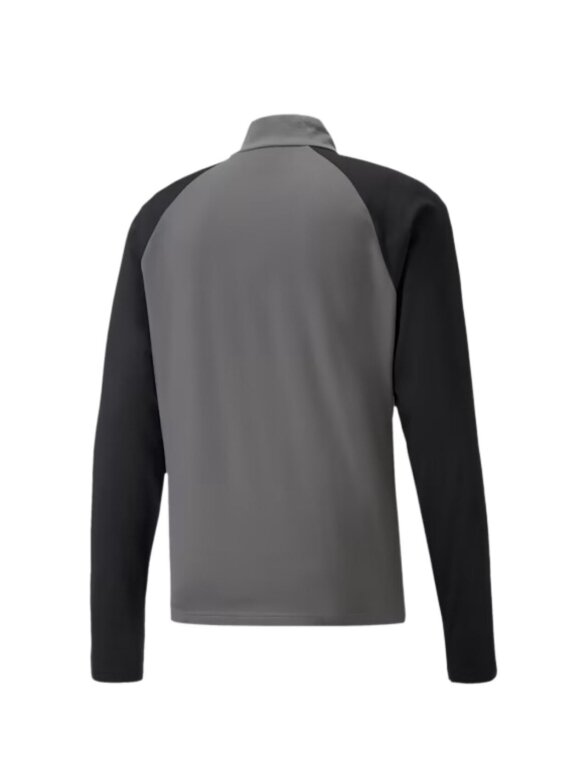 Puma teamLIGA 1/4 Zip Top vyriški džemperiai pilkai juodi 657236 13 1