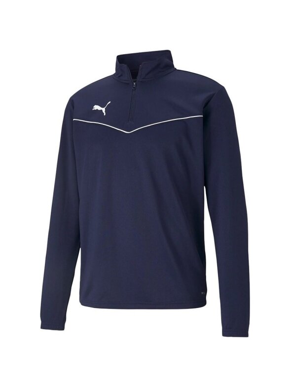 Puma teamRISE 1 4 Zip Top Peacoat-Pu vyriškas džemperis tamsiai mėlynas 657394 06