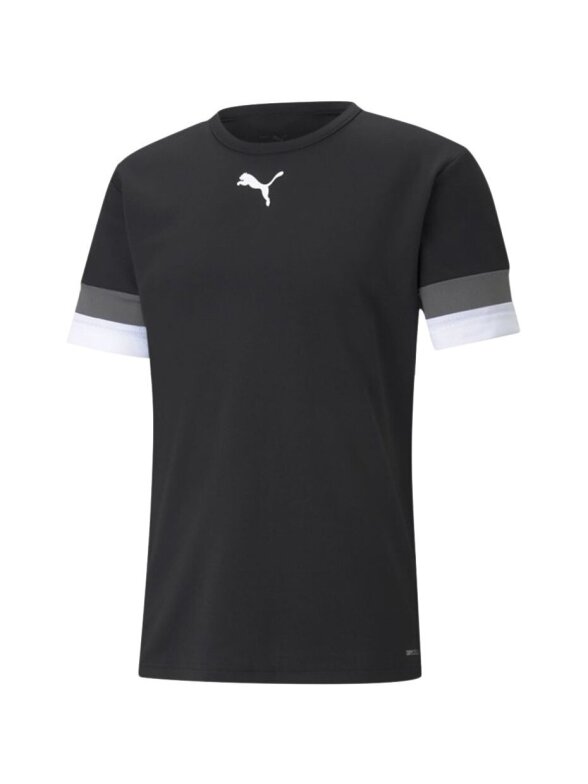 Puma teamRISE Jersey vyriški marškinėliai juodi 704932 03 1 Puma teamRISE Jersey vyriški marškinėliai juodi 704932 03 1