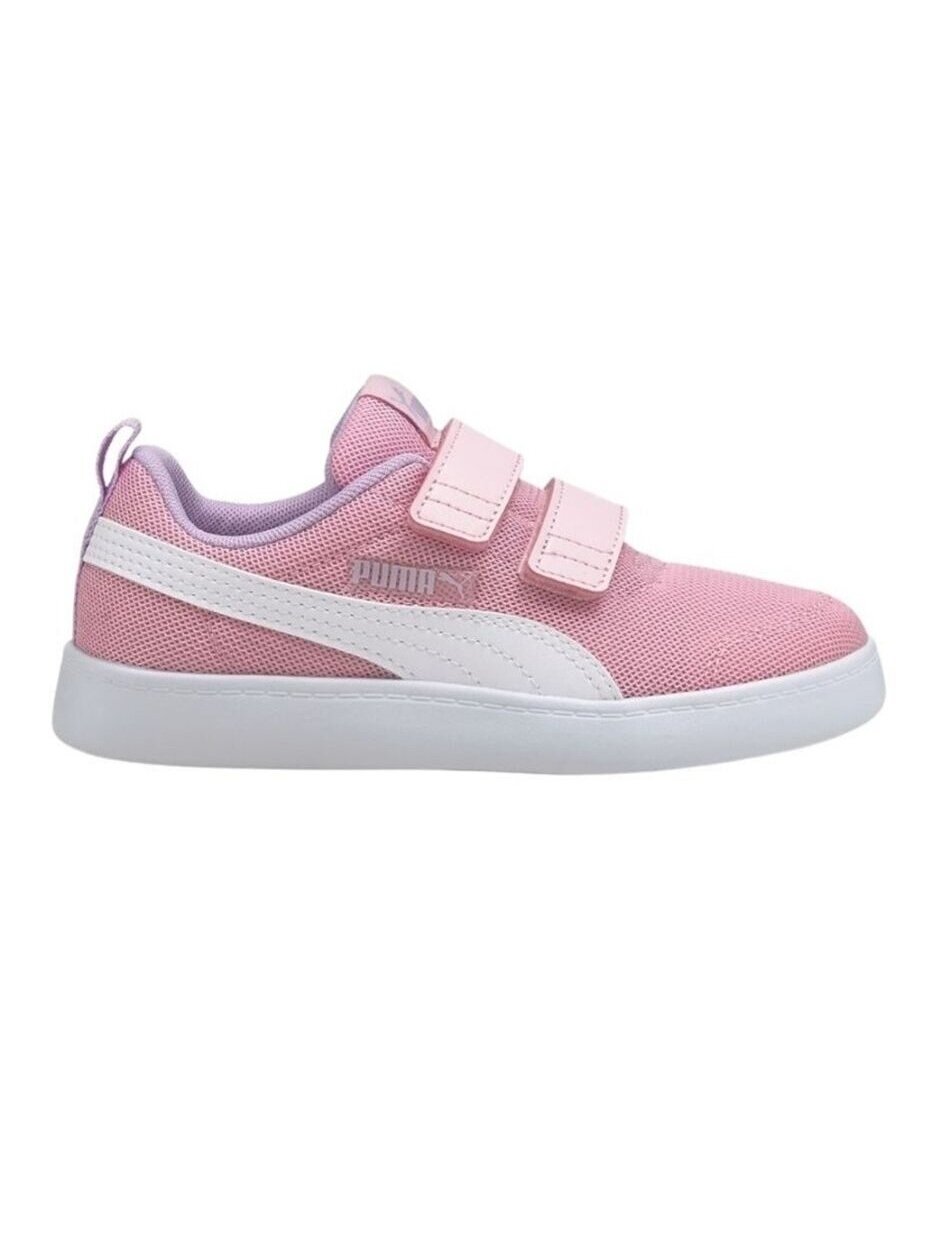 Puma Courtflex v2 tinkliniai vaikiški batai, rožiniai 371758 08 3 Puma Courtflex v2 tinkliniai vaikiški batai, rožiniai 371758 08 3