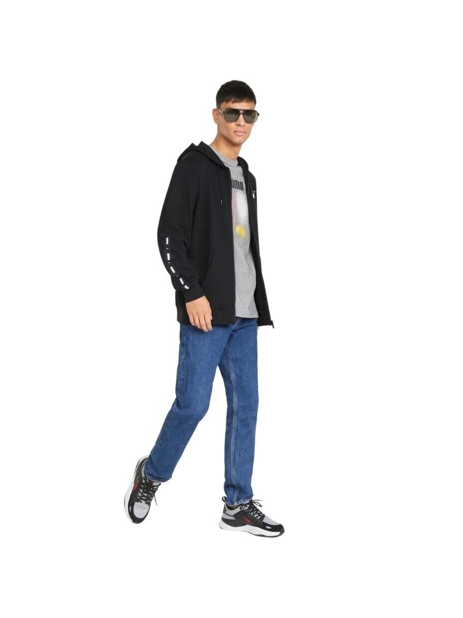 Puma ESS+ Tape Full-Zip Hoodie TR vyriškas džemperis juodas 848768 01 2