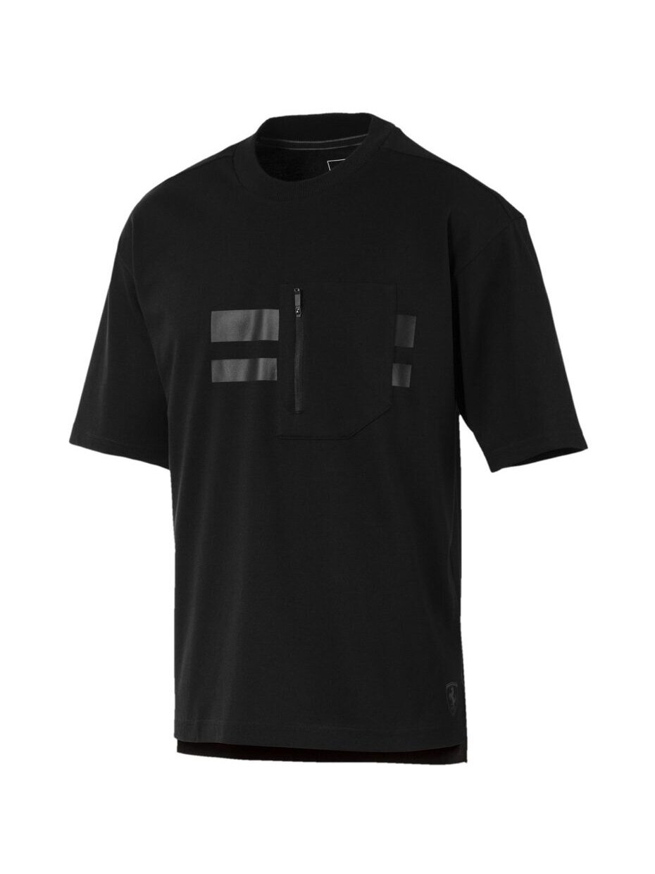 Puma Ferrari Life Tee vyriški marškinėliai juodi 576679 02