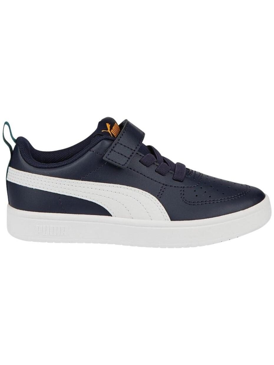 Puma Rickie AC PS vaikiški batai tamsiai mėlyni ir balti 385836 07 1 Puma Rickie AC PS vaikiški batai tamsiai mėlyni ir balti 385836 07 1