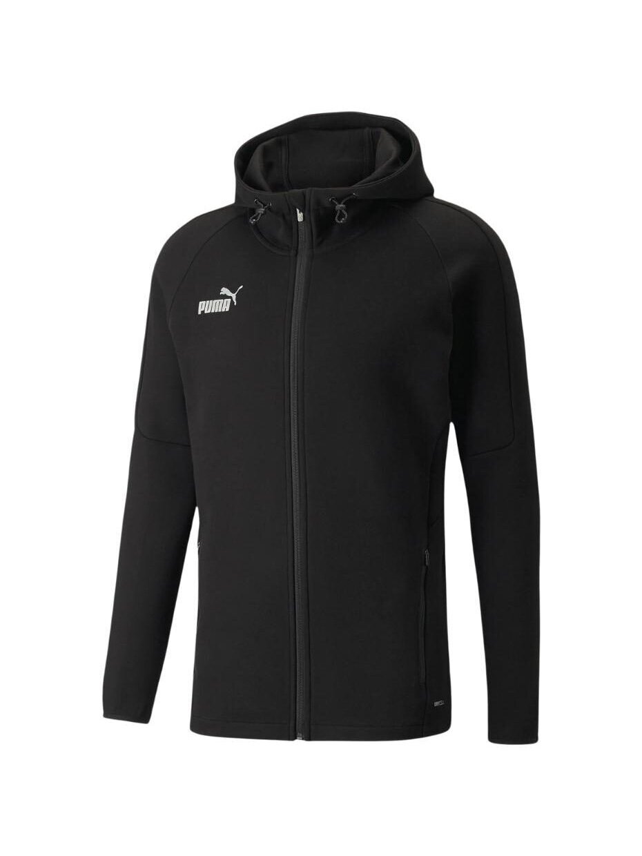 Puma teamFINAL Casuals Hooded Jkt vyriškas džemperis juodas 657383 03