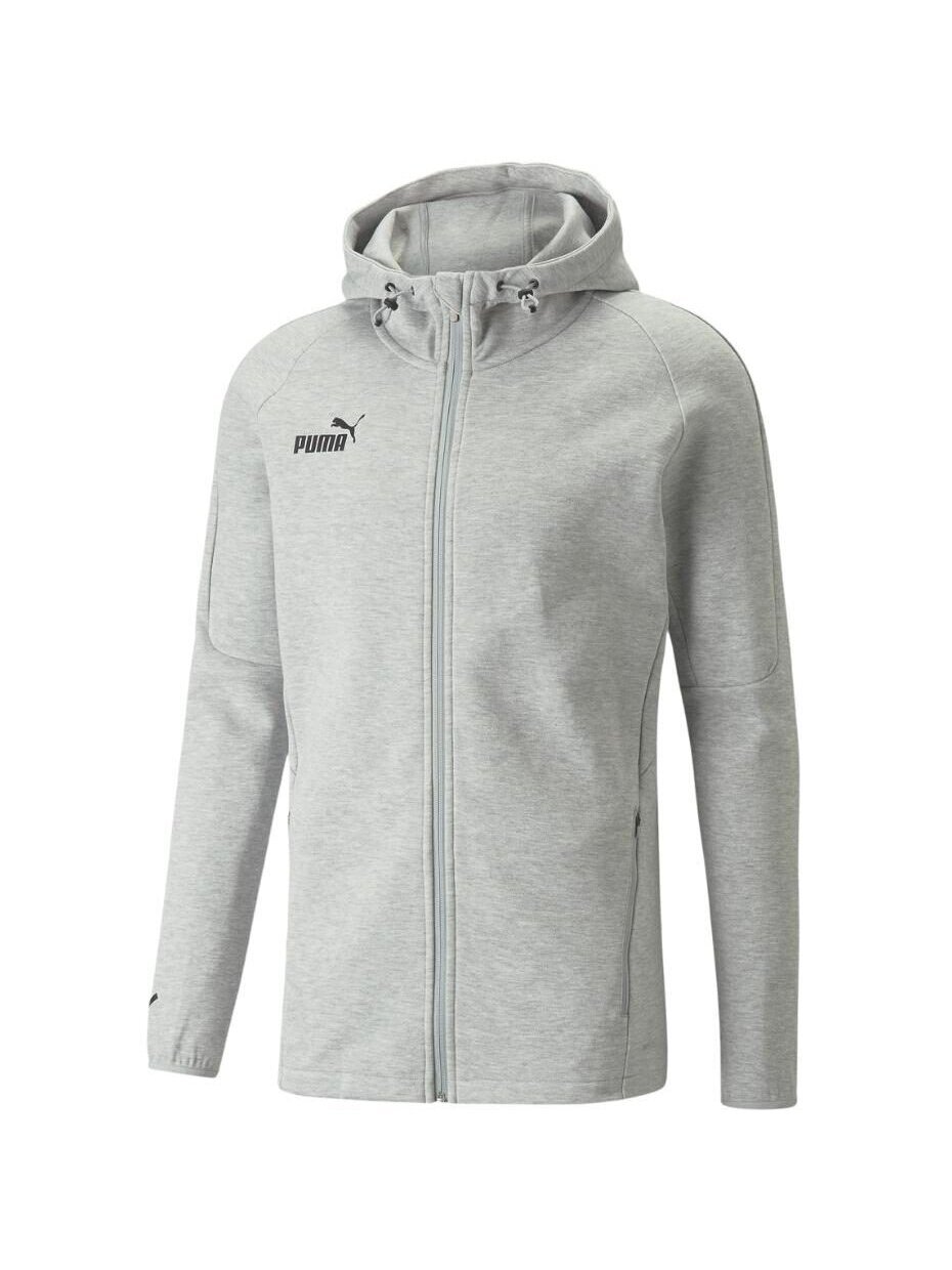 Puma teamFINAL Casuals Hooded Jkt vyriškas džemperis pilkas 657383 33 Puma teamFINAL Casuals Hooded Jkt vyriškas džemperis pilkas 657383 33