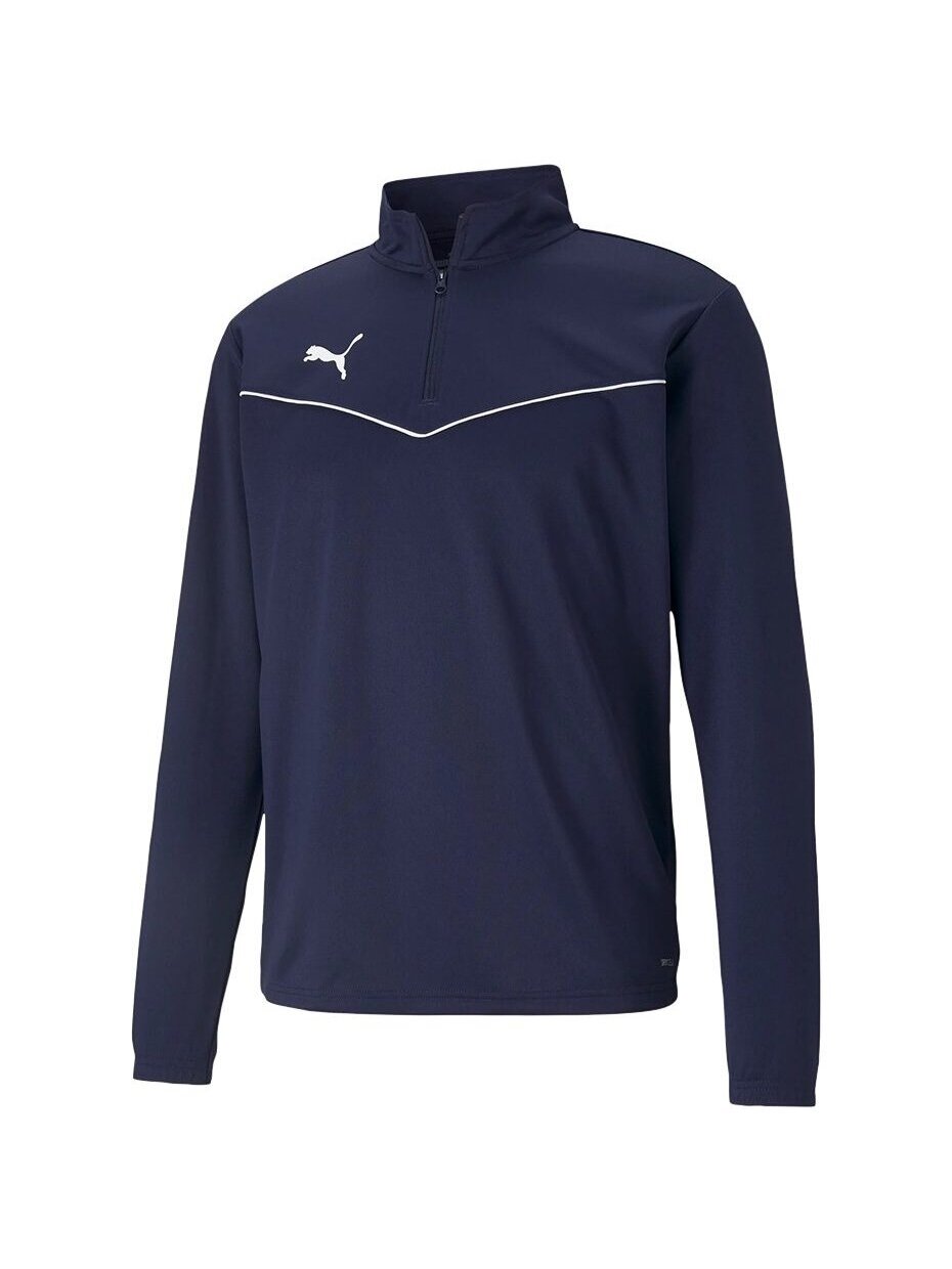 Puma teamRISE 1 4 Zip Top Peacoat-Pu vyriškas džemperis tamsiai mėlynas 657394 06 Puma teamRISE 1 4 Zip Top Peacoat-Pu vyriškas džemperis tamsiai mėlynas 657394 06