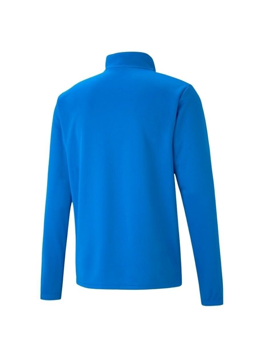 Puma teamRISE 1 4 Zip Top vyriški džemperiai mėlyni 657394 02 1