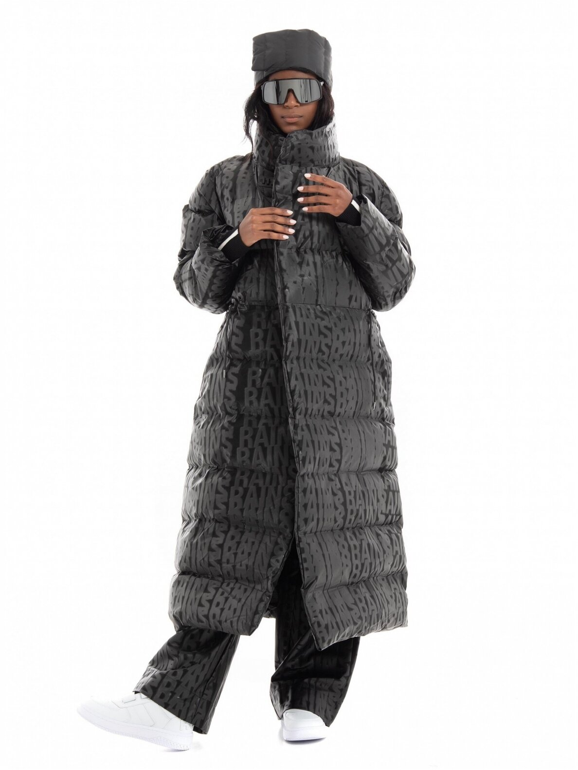 Rains  Puffer W Coat paltas moterims juodas 15170 2