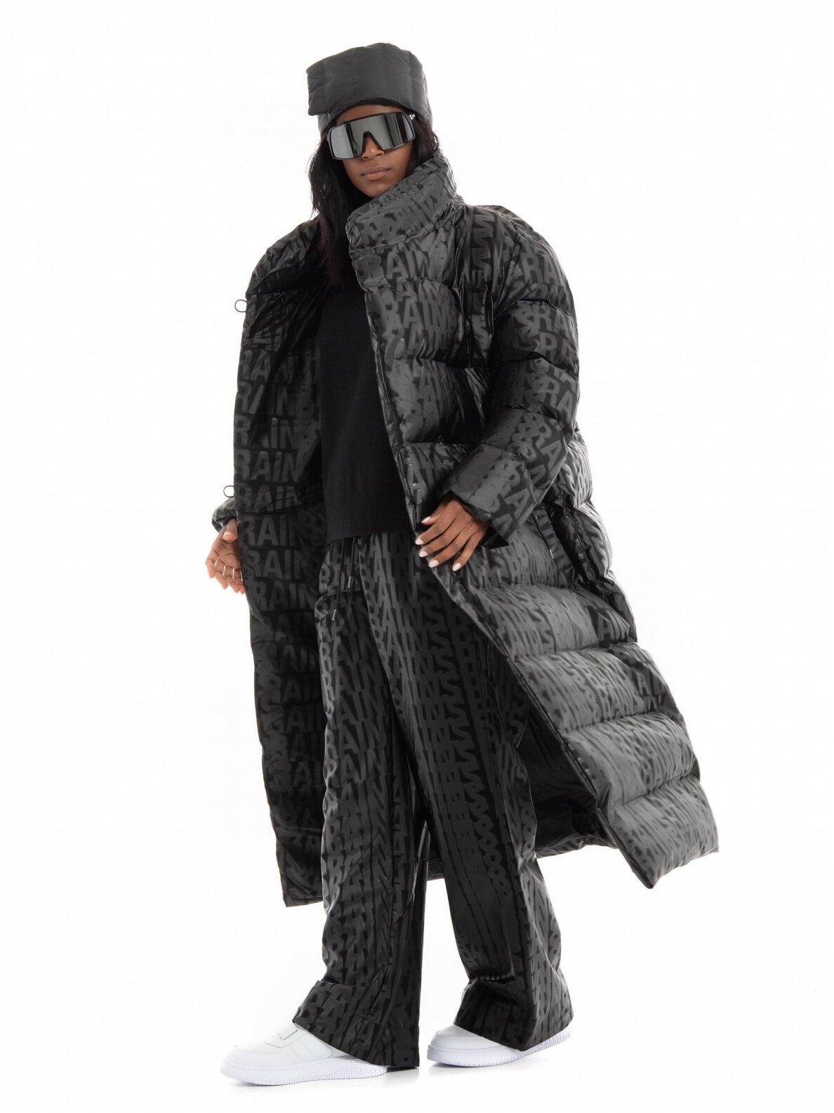 Rains  Puffer W Coat paltas moterims juodas 15170