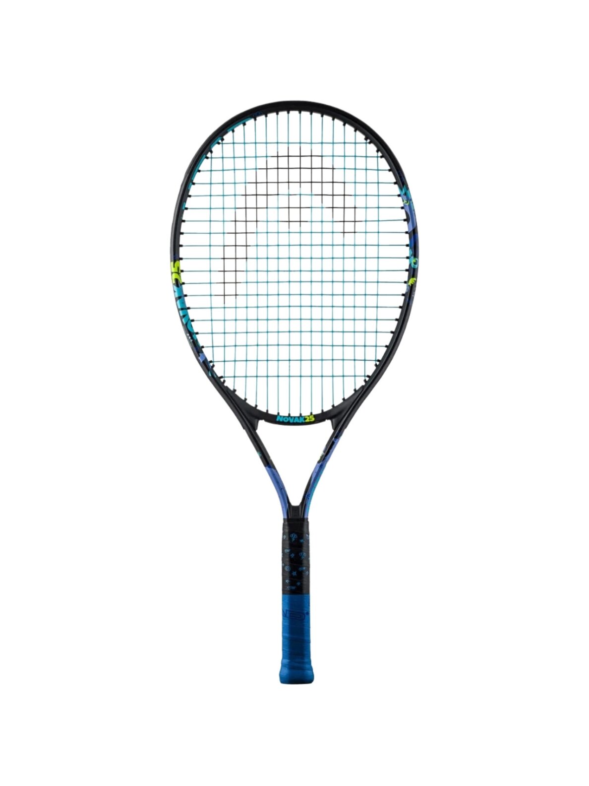 Teniso raketė Head Novak 25 cv3 3/4 su dėklu juodo-mėlynos spalvos 235004 SC06 Teniso raketė Head Novak 25 cv3 3/4 su dėklu juodo-mėlynos spalvos 235004 SC06