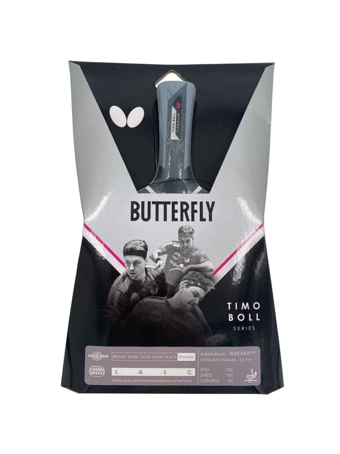 Butterfly Timo Boll Titanium stalo teniso raketė SUN/25726 Butterfly Timo Boll Titanium stalo teniso raketė SUN/25726