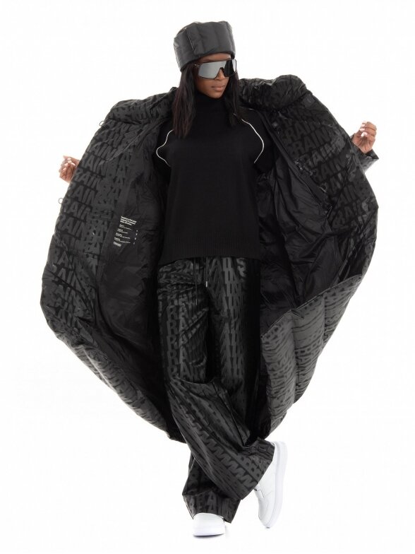 Rains  Puffer W Coat paltas moterims juodas 15170 1
