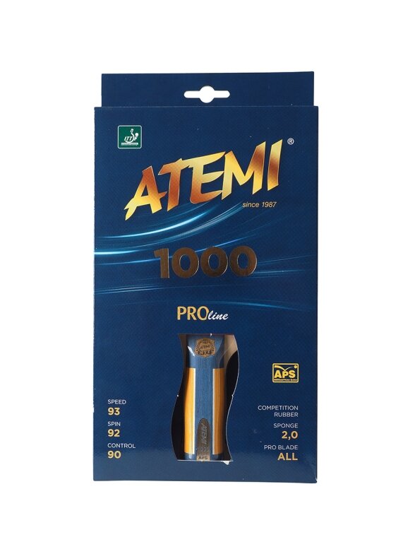 Nauja Atemi 1000 Pro anatominė stalo teniso raketė