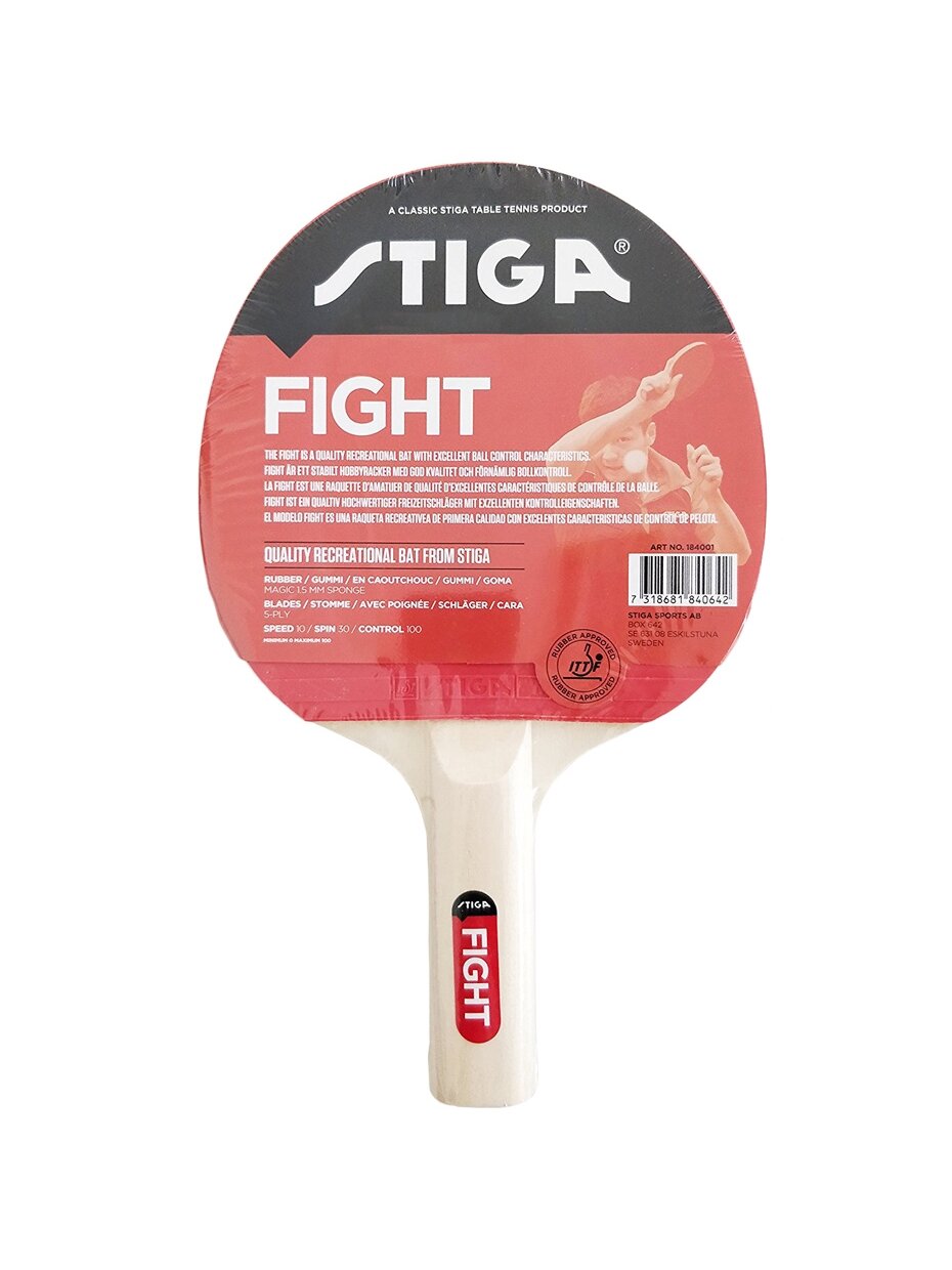 Rakietka do ping ponga Stiga Fight czerwona 184001 Rakietka do ping ponga Stiga Fight czerwona 184001
