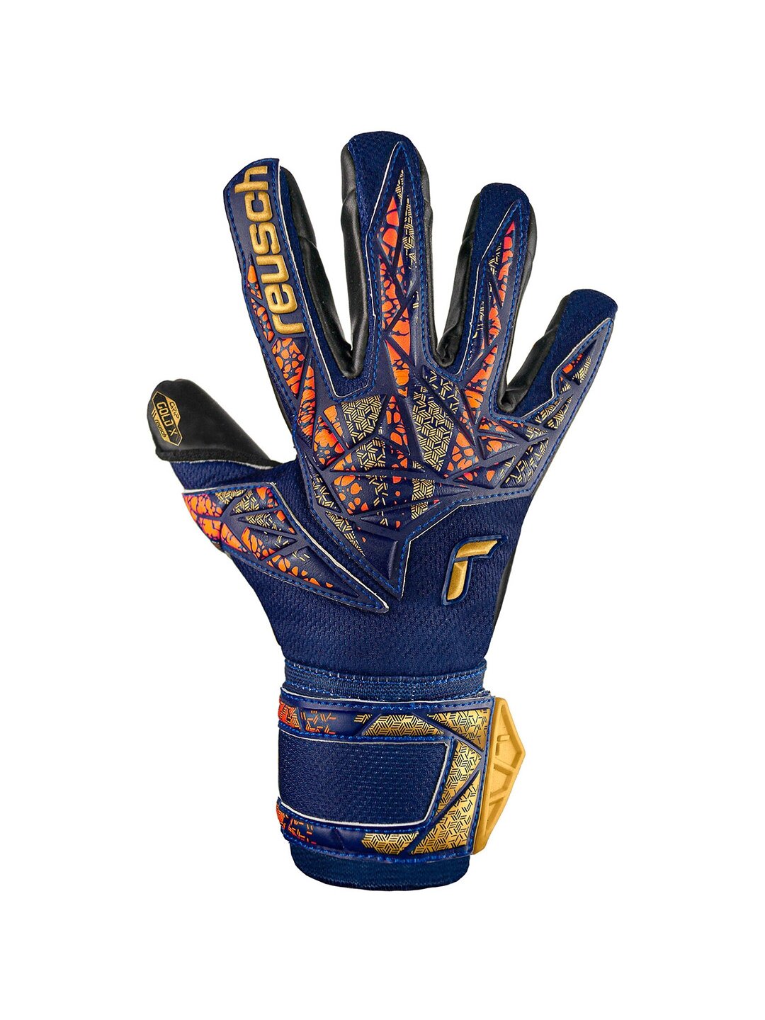 Reusch Attrakt Gold X vartininko pirštinės, tamsiai mėlynos 5470945 4411 1