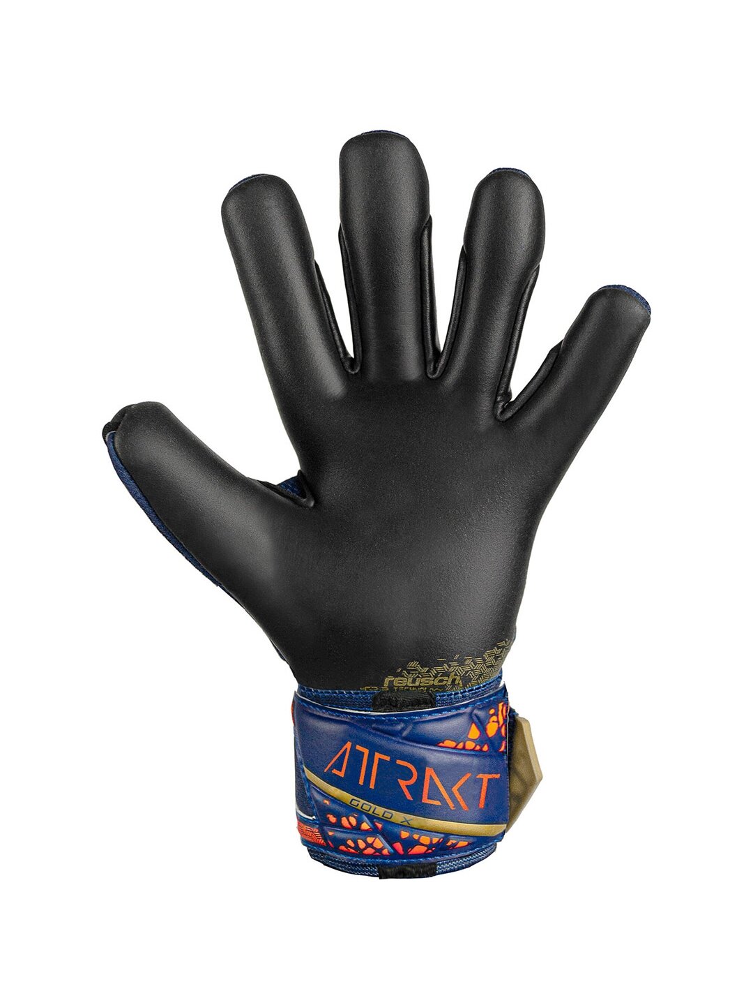 Reusch Attrakt Gold X vartininko pirštinės, tamsiai mėlynos 5470945 4411 2