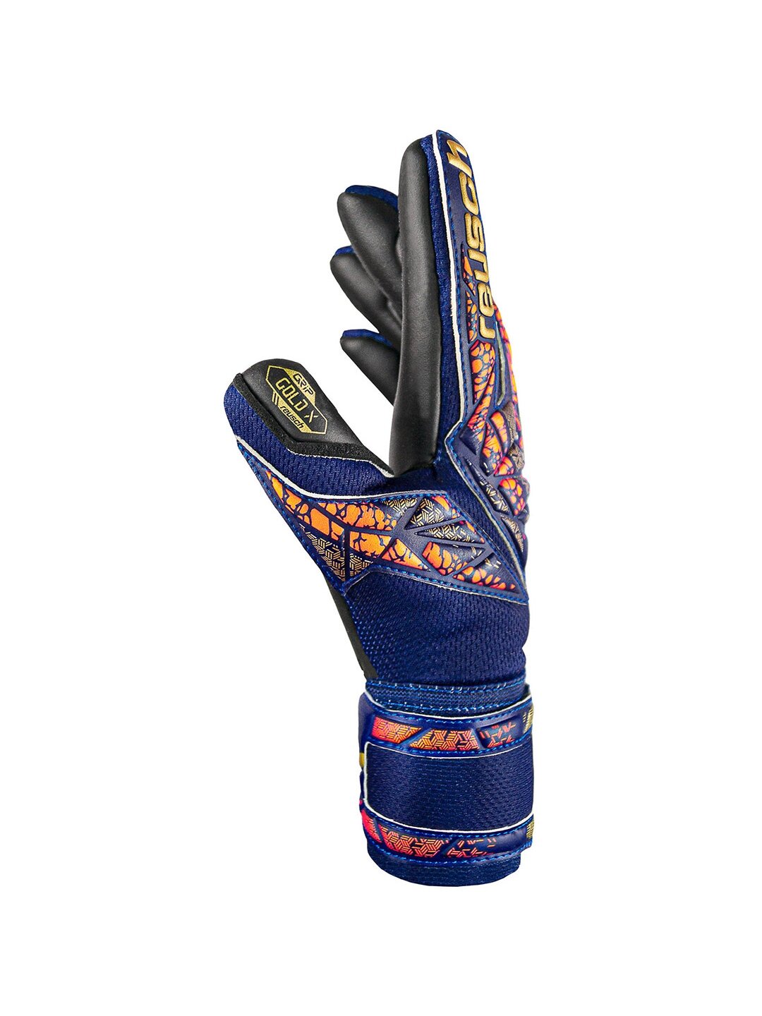 Reusch Attrakt Gold X vartininko pirštinės, tamsiai mėlynos 5470945 4411 3