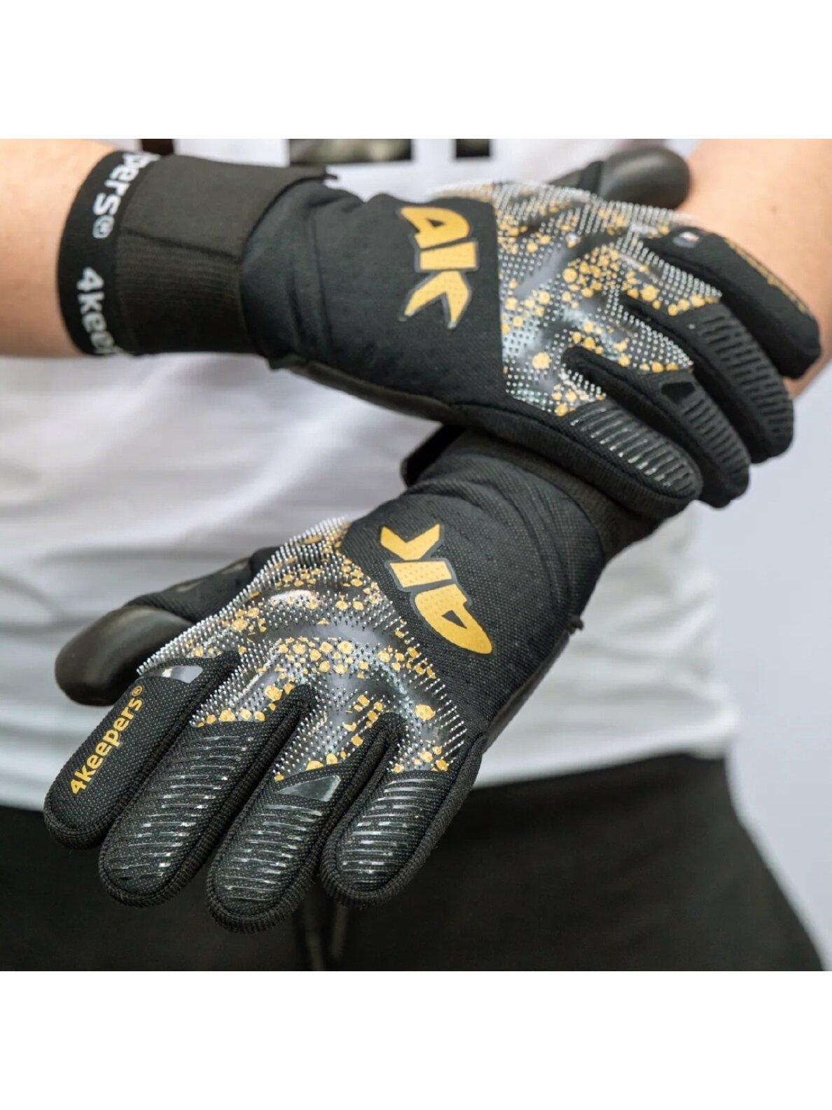 Vartininko pirštinės 4Keepers Elite Drake NC Junior juodos 7 Vartininko pirštinės 4Keepers Elite Drake NC Junior juodos 7