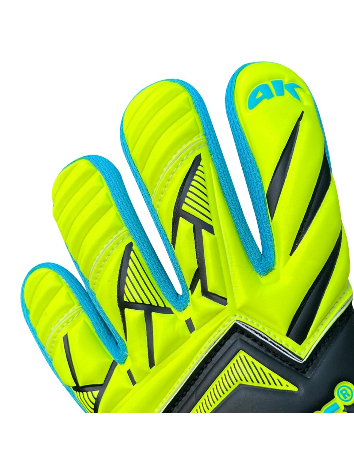 4Keepers Force V5.25 Wave NC vartininko pirštinės, juodos-žalios fluo 6