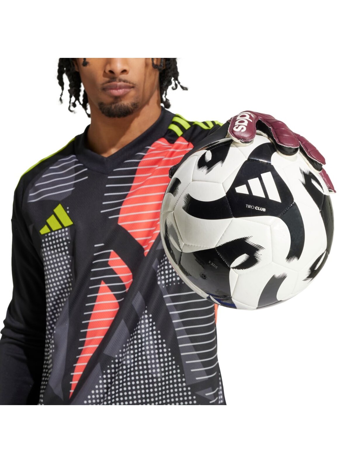 Adidas Copa Club vartininko pirštinės, bordo spalvos IQ4017 3 Adidas Copa Club vartininko pirštinės, bordo spalvos IQ4017 3