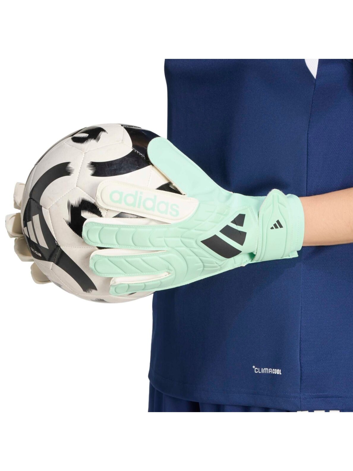 adidas vartininko pirštinės Copa Club, mėtų žalios-baltos KE9730 5 adidas vartininko pirštinės Copa Club, mėtų žalios-baltos KE9730 5