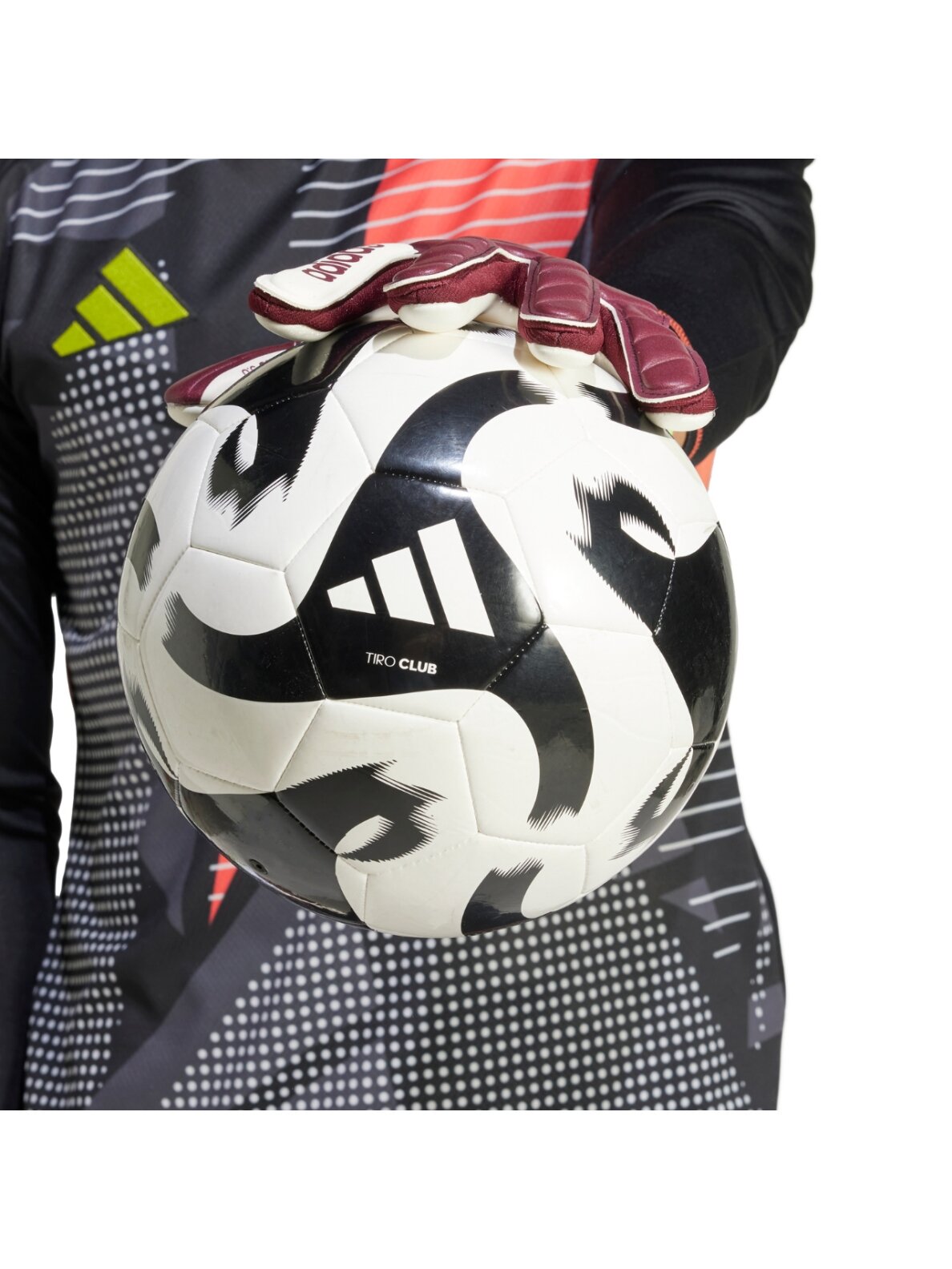 Adidas Copa GL League vartininko pirštinės, bordo spalvos IQ4012 4 Adidas Copa GL League vartininko pirštinės, bordo spalvos IQ4012 4