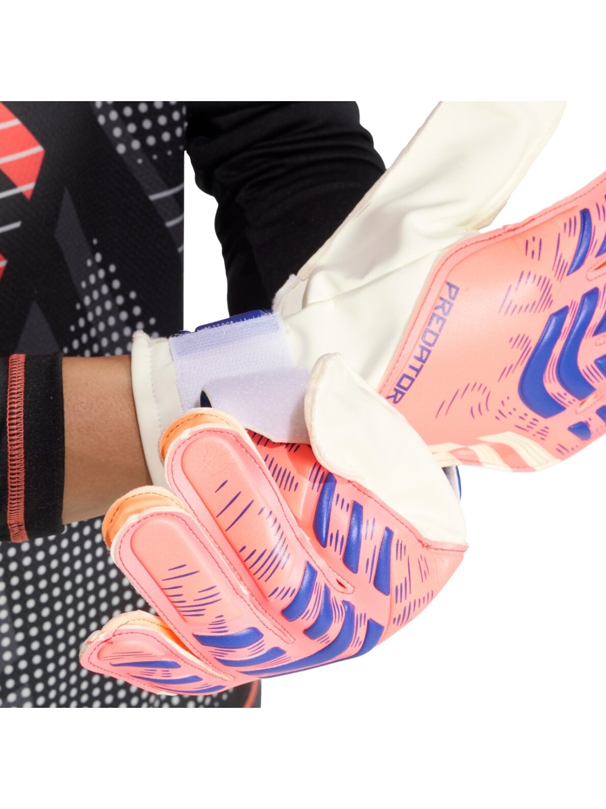 adidas Predator Glove Training vartininko pirštinės vyrams baltos-oranžinės JN5355 5 adidas Predator Glove Training vartininko pirštinės vyrams baltos-oranžinės JN5355 5