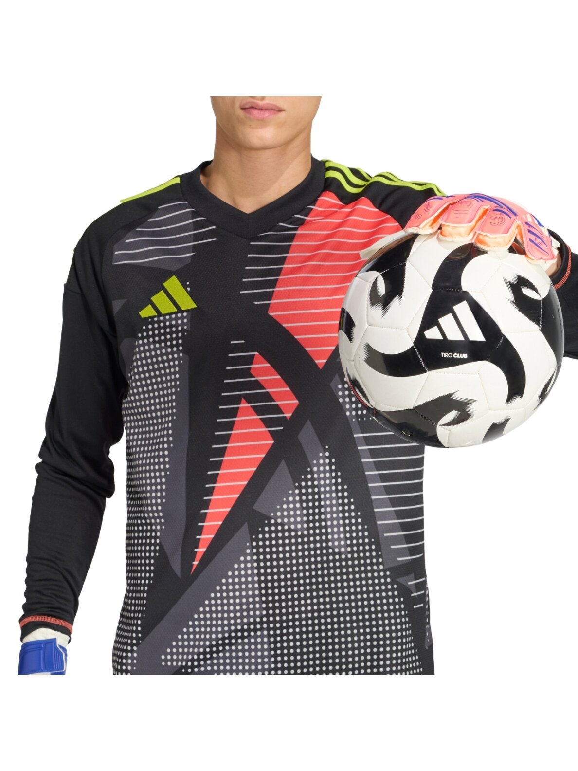 adidas Predator Glove Training vartininko pirštinės vyrams baltos-oranžinės JN5355 6