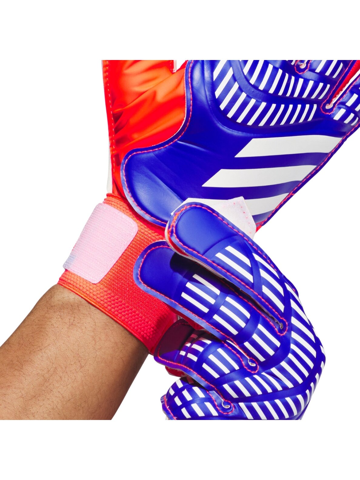 adidas Predator Training Goalkeeper vyrų vartininko pirštinės violetinės-oranžinės IX3870 3