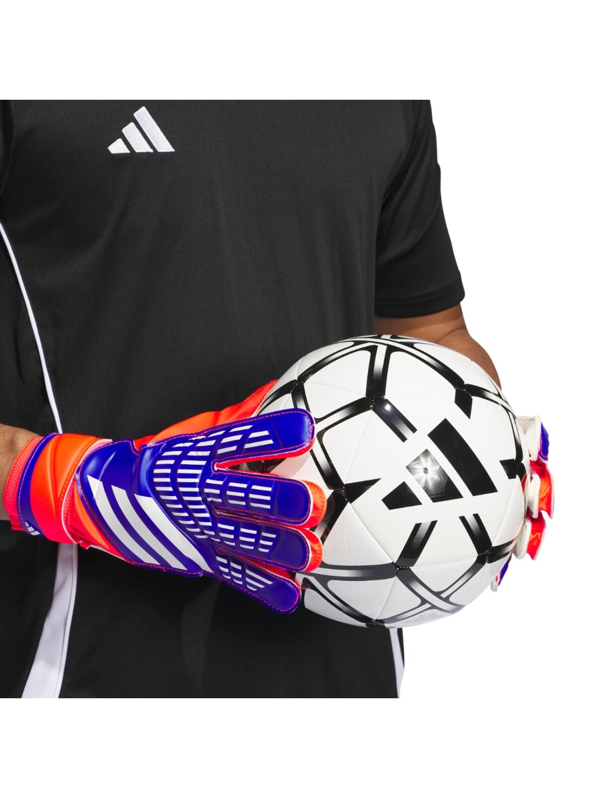 adidas Predator Training Goalkeeper vyrų vartininko pirštinės violetinės-oranžinės IX3870 4