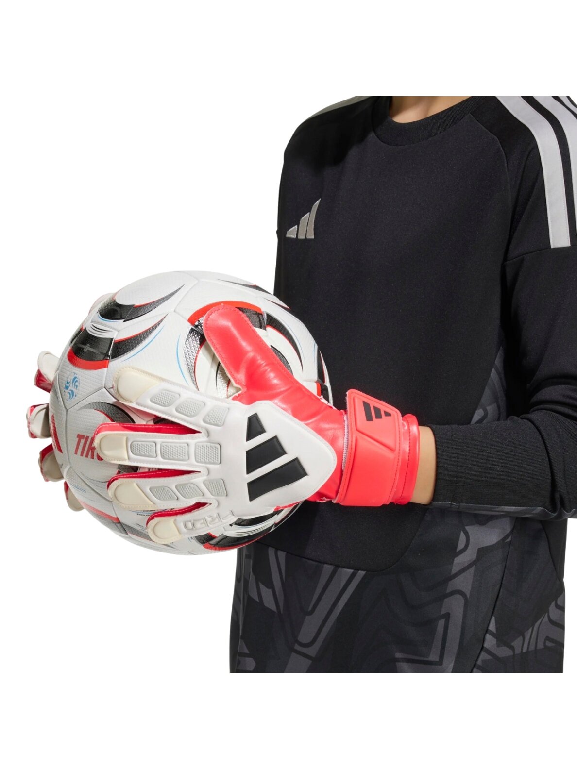 Adidas Predator Training vartininko pirštinės vaikams baltos-raudonos KA7792 5 Adidas Predator Training vartininko pirštinės vaikams baltos-raudonos KA7792 5