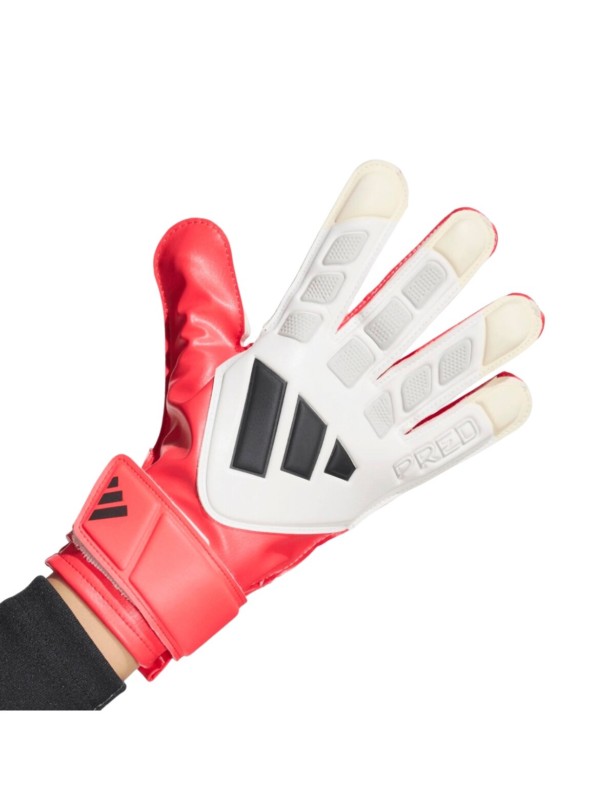 Adidas Predator Training vartininko pirštinės vaikams baltos-raudonos KA7792 1