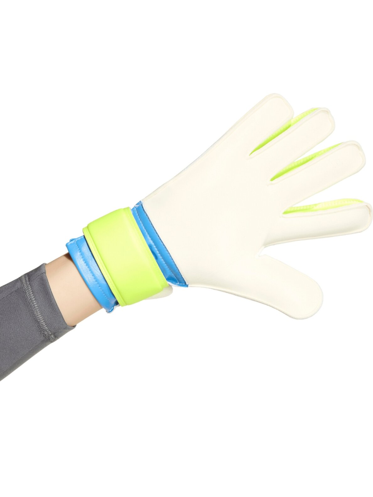 Adidas Predator Training vartininko pirštinės vaikams baltai geltona mėlyna KA7793 2 Adidas Predator Training vartininko pirštinės vaikams baltai geltona mėlyna KA7793 2