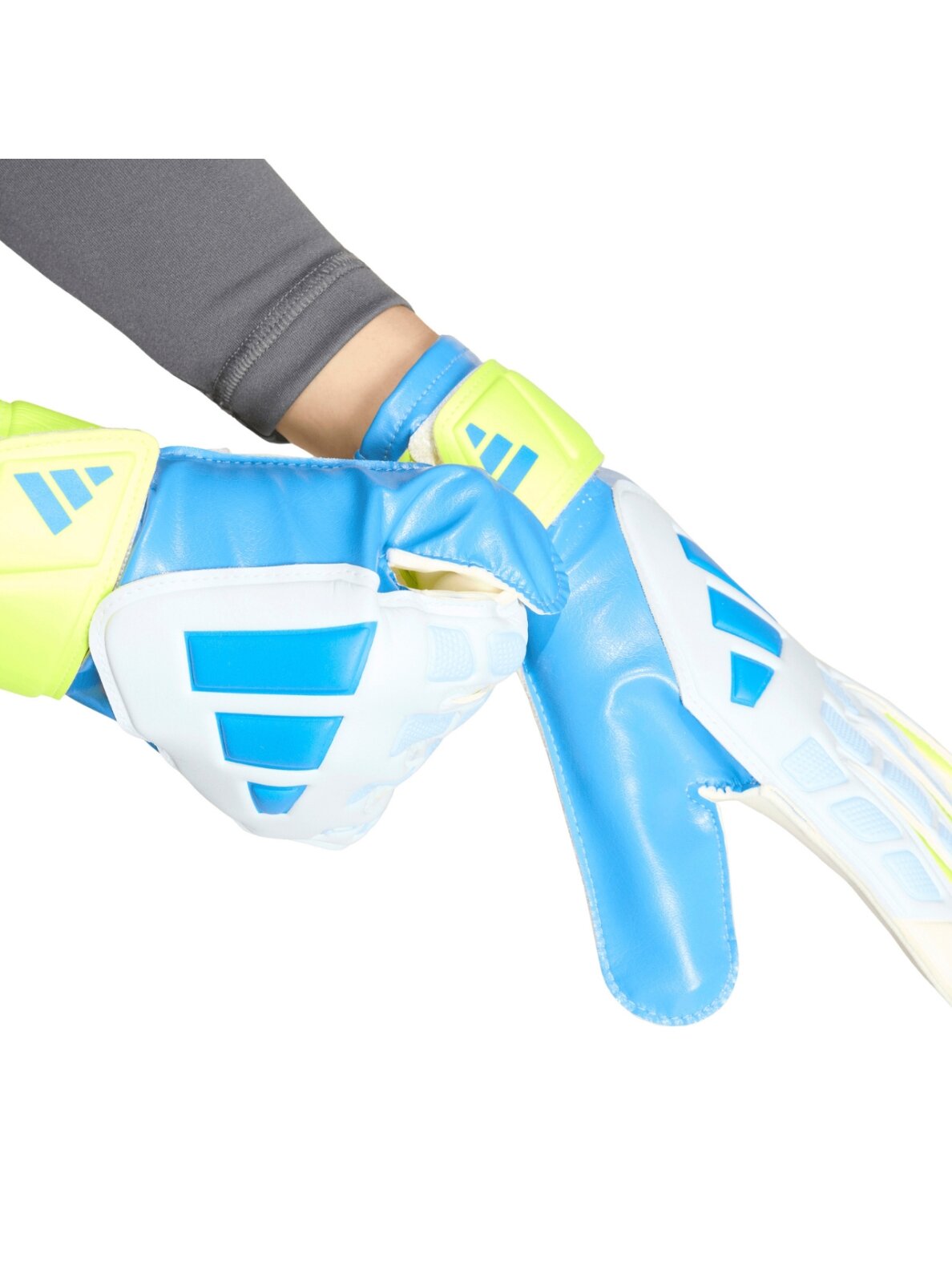 Adidas Predator Training vartininko pirštinės vaikams baltai geltona mėlyna KA7793 4 Adidas Predator Training vartininko pirštinės vaikams baltai geltona mėlyna KA7793 4