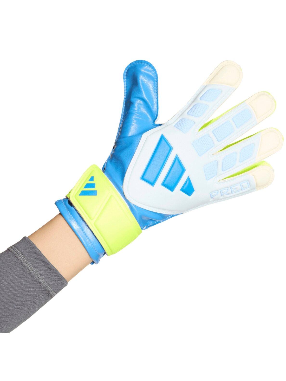Adidas Predator Training vartininko pirštinės vaikams baltai geltona mėlyna KA7793 1 Adidas Predator Training vartininko pirštinės vaikams baltai geltona mėlyna KA7793 1